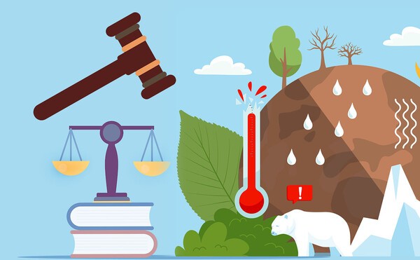 국제사법재판소가 기후변화로 피해를 입은 국가가 가해국을 상대로 손해배상을 청구할 수 있는 법적 근거를 마련했다./픽사베이이미지, 그래픽=그린포스트코리아