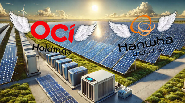 미국 태양광 시장의 정책 변화로 국내 주요 태양광업체인 한화솔루션과 OCI홀딩스의 실적에 희비가 갈렸다 /그래픽=그린포스트코리아