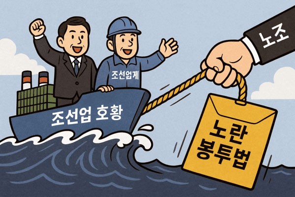 한미 관세협상의 게임체인저로 떠오른 ‘마스가(MASGA)’ 프로젝트가 본격 가동되면서 한국 조선업계가 수십 년에 한 번 찾아올 절호의 기회를 맞고 있다./인공지능 생성 이미지