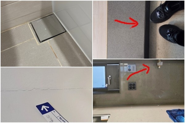 방치된 분뇨부터 벽 크랙, 도시가스 배관 미비 등 다양한 문제점이 방치된 채 입주자를 기다리는 세대 내 모습.  장은진 기자