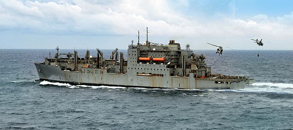 HD현대중공업이 MRO 진행할 미 해군 7함대 소속 ‘USNS 앨런 셰퍼드’함./미 해상수송사령부 제공