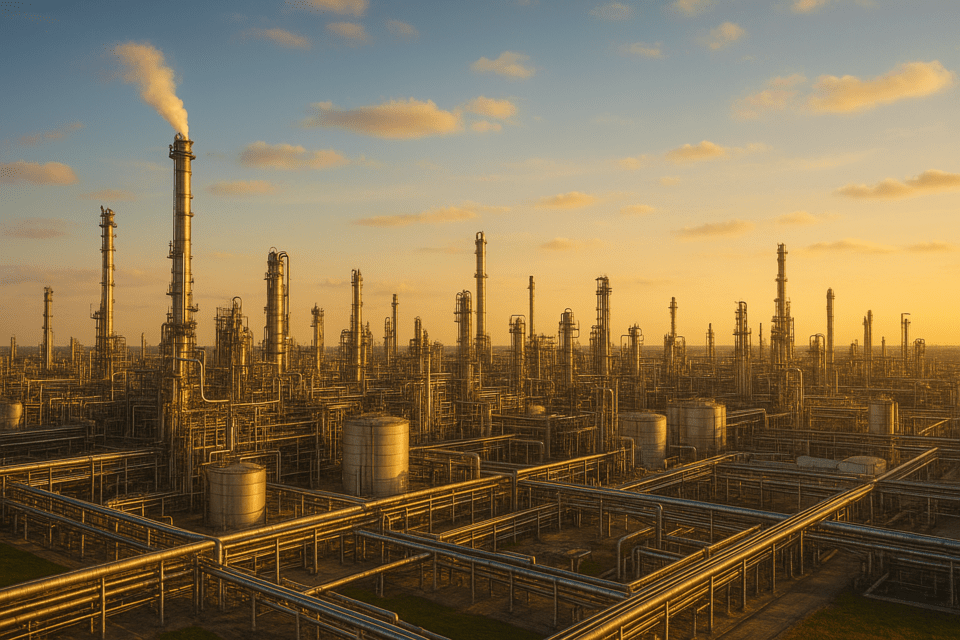 국내 석유화학 업계가 중국발 공급 과잉과 글로벌 수요 부진에 휘말리며 부진한 실적을 기록하고 있다./인공지능이미지 생성