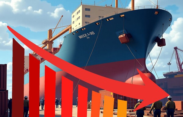 올해 7월 전세계 선박 수주량이 급감하며 조선업계의 심각한 침체가 지속되는 것으로 나타났다./픽사베이 이미지, 인공지능 생성 이미지 합성