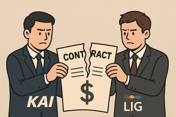 국내 방산업계의 대표적 동맹으로 여겨졌던 한국항공우주산업(KAI)과 LIG넥스원이 결별을 선언했다./인공지능 생성 이미지