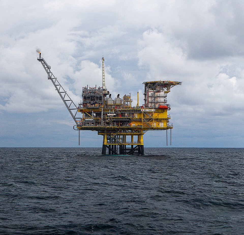 동해가스전 전경./한국석유공사 제공