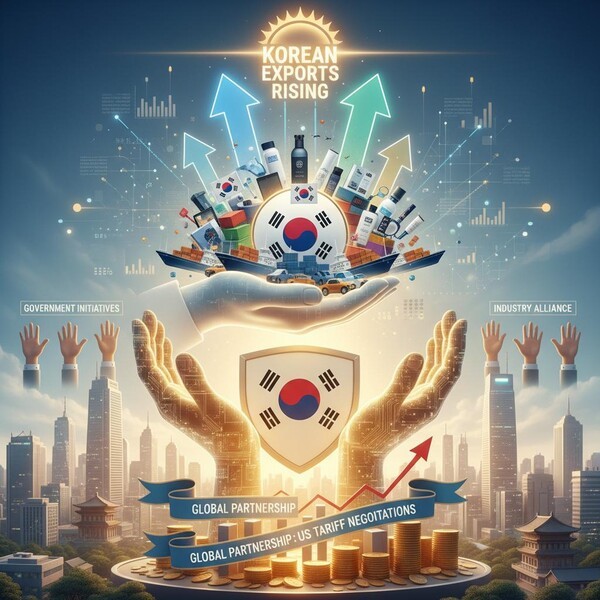 정부가 미국과의 관세협상 결과에 따른 기업 피해를 최소화하기 위해 총 13조6000억원 규모의 긴급 경영자금 지원과 역대 최대인 270조원의 무역보험 공급을 핵심으로 하는 종합 대책을 내놨다./인공지능 생성 이미지