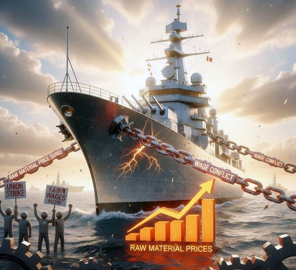 한미 조선업 협력의 핵심축인 ‘마스가(MASGA)’ 프로젝트가 본격 궤도에 오르면서 한국 조선업계가 기회와 위기의 갈림길에 서 있다./인공지능 생성 이미지