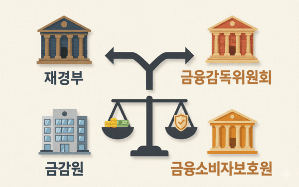 정부가 지난 17일 금융위원회를 해체하고, 금융감독위원회와 금융소비자보호원을 신설하는 조직개편안을 확정·발표했다./인공지능 생성 이미지