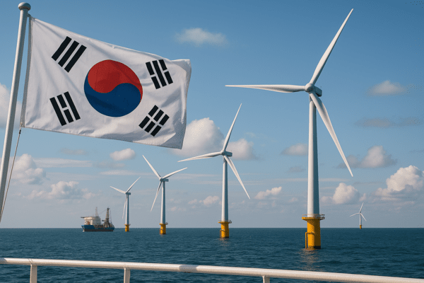 정부가 해상풍력 발전 확대를 위한 범부처 협의체를 가동하면서 국내 기업도 수혜를 입을 전망이다./인공지능 이미지 생성