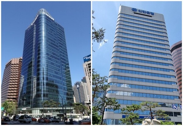 하나은행과 신한은행이 최근 나란히 퇴직연금 상장지수펀드(ETF) 판매 잔고 2조원을 돌파하며 본격적인 양강 구도를 형성했다./각 사