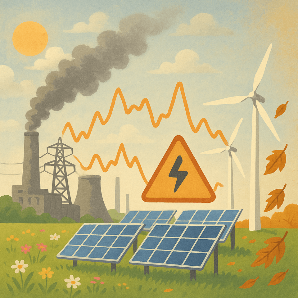 올가을 추석 연휴를 앞두고 전력 수급 불안정이 가시화되자 정부가 원전과 재생에너지 등으로 출력제어를 감행하고 있다./인공지능 이미지 생성