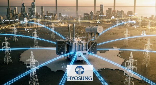 효성중공업이 세계 최대 전력시장인 미국에서 연이은 대형 수주를 성사시키며 글로벌 전력기기 강자로서의 입지를 공고히 하고 있다./인공지능 생성 이미지