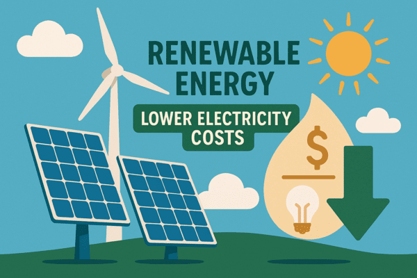 재생에너지 보급이 빠르게 확산되면서 재생에너지 전력요금이 가장 저렴해지는 가운데 한국은 여전히 화석연료보다 비싼 상황이다./인공지능 생성 이미지