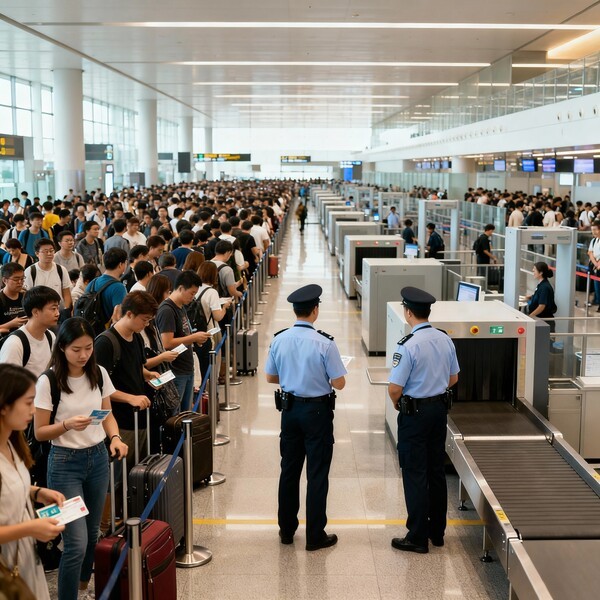 전국 14개 공항에서 파업을 벌이던 노동자들이 4일부터 조건부로 현장에 복귀했다. 지난 1일 시작된 무기한 총파업을 사흘 만에 일시 중단한 것이다./인공지능 생성 이미지