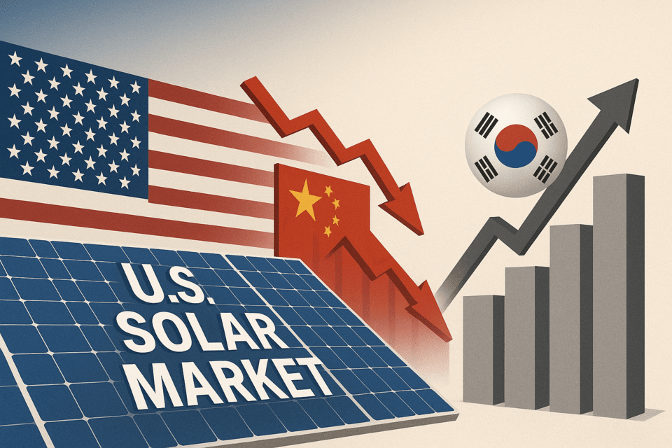 미국 정부의 반중 규제 강화 속에 한국 기업들이 '비(非)중국산' 공급망의 핵심으로 부상할 가능성이 커지고 있다./인공지능 이미지 생성