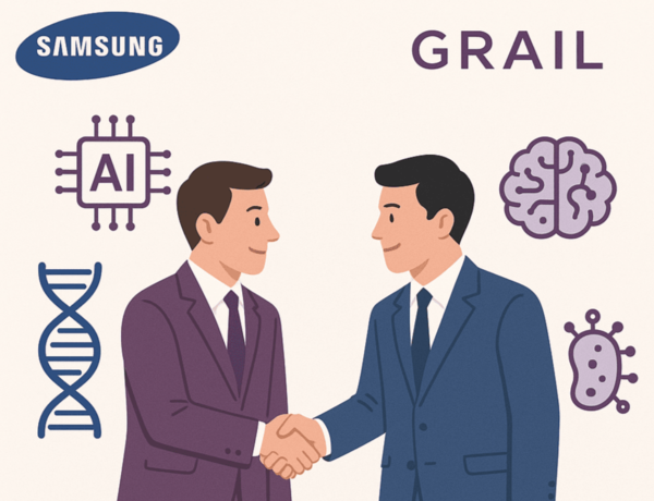 미국 '그레일'에 1억1000만달러를 투자하는 삼성물산과 삼성전자. /인공지능 생성 이미지