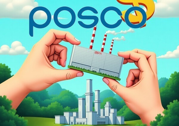 포스코홀딩스가 글로벌 보호무역주의 강화라는 악재 속에서도 철강 본업 경쟁력 회복에 힘입어 3분기 연속 영업이익 개선이라는 성과를 거뒀다./인공지능 생성 이미지