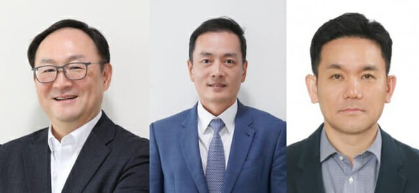왼쪽부터 윤성노 동원시스템즈 패키징사업부문 신임 대표, 이진욱 동원기술투자 신임 대표, 정해철 동원홈푸드 중국 법인장./ 동원그룹