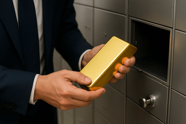 안전자산인 금에 대한 관심이 커지면서, 금 실물을 은행에 맡겨 운용할 수 있는 국내 유일의 ‘금 실물 신탁’ 상품이 인기를 끌고 있다./인공지능 생성 이미지