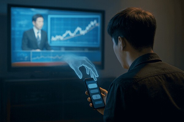 증권 전문 채널이 수익 압박 속에 방송과 유료 투자 코칭을 결합한 사실상 ‘리딩방’ 형태의 프로그램을 늘리면서 투자자 보호 논란이 커지고 있다./인공지능(AI) 생성 이미지