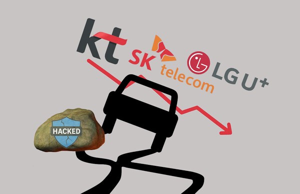 해킹에 따른 비용 증가로 2025년 3분기 통신 3사의 영업이익이 크게 감소했다. /그래픽=그린포스트코리이, 이미지=픽사베이