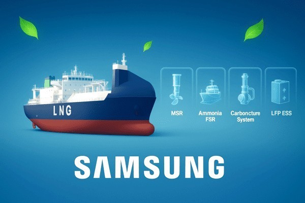 삼성중공업이 차세대 친환경 에너지 시장에서 핵심 입지를 확보했다./인공지능 생성 이미지
