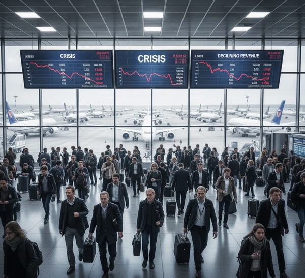 국내 항공업계가 전례 없는 구조적 위기에 직면했다. 코로나 이후 억눌렸던 여행 수요가 되살아났지만, 기대했던 ‘리오프닝 효과’는 오래가지 않았다./인공지능 생성 이미지