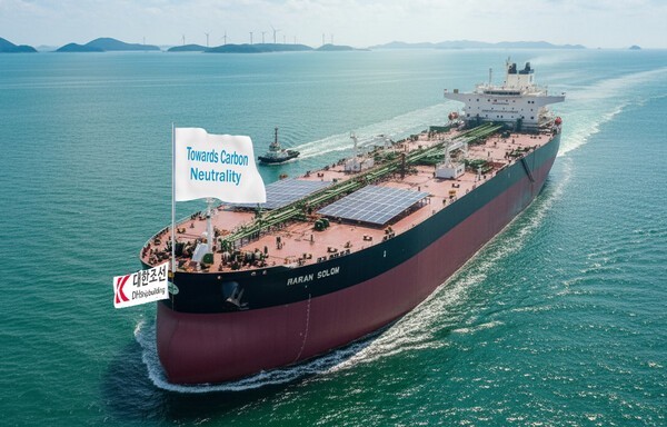 대한조선이 건조한 15만7000t급 수에즈막스급(Suezmax)원유운반선 동형선의 모습./인공지능 생성 이미지, 그래픽=그린포스트코리아