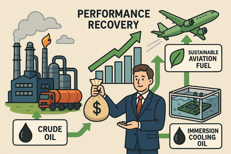 정유업계가 올 4분기 호실적을 거둘 것으로 예상되는 가운데 미래 사업 포트폴리오 확보를 위한 골든타임을 맞이하고 있다는 전망이 나오고 있다./인공지능 이미지 생성